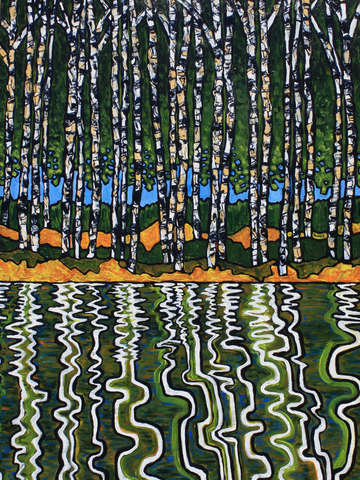 Birch Pond Reflection