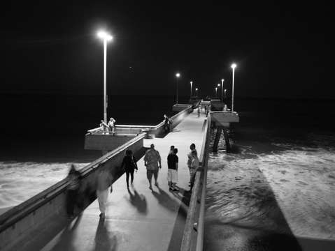 Pier after dark