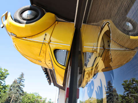 Yellow volkswagen