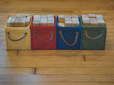 Smiling block bins