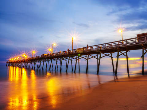 Starburst on pier