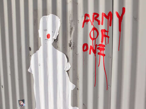Army of one graffiti