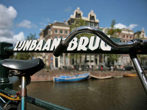 Bike and street name