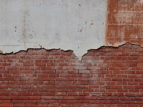 Brick and plaster