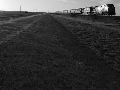 Early morning west texas train