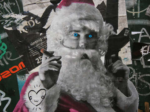 Evil trippy santa claus