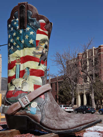 Giant boot in cheyenne