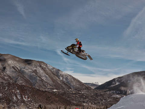 Snowmobile jump