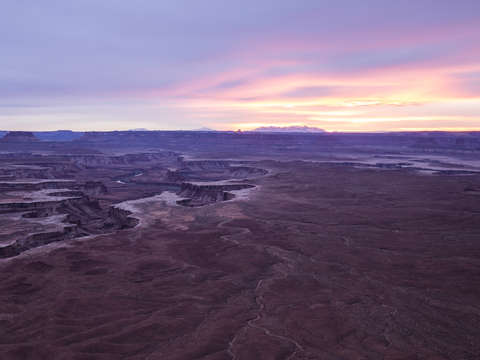 Sunset over canyonlands