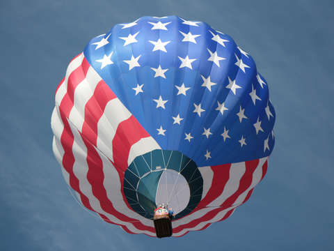 Patriotic hot air balloon