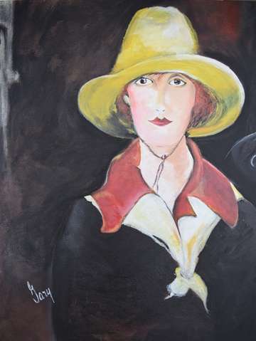 Lady in riding hat