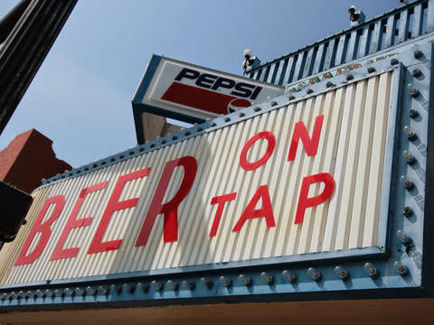 Beer on tap