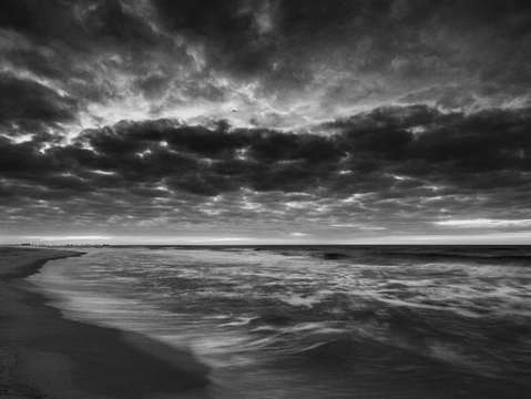 Crack of a blue dawn bw