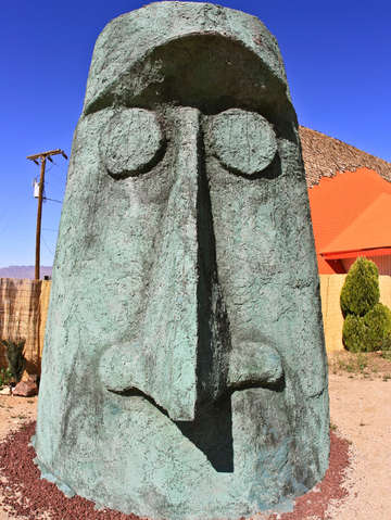 Giant head near kingman arizona