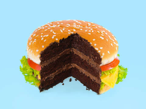 Hamburger cake