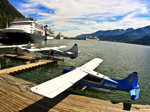 Seaplanes and cruise ships