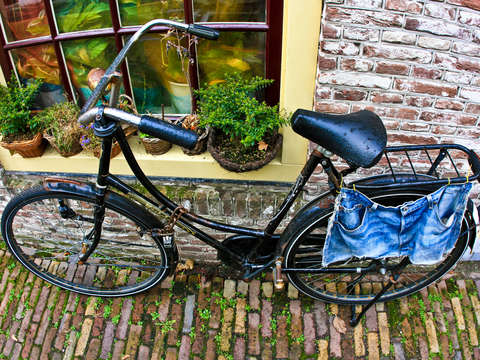 Denim skirt in amsterdam