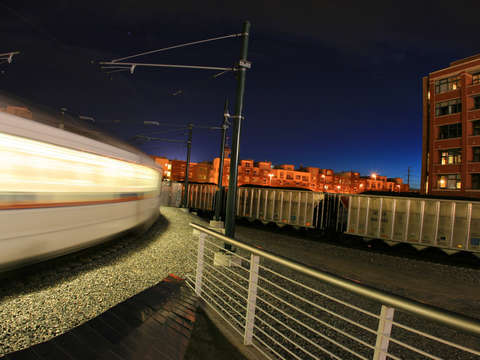 Downtown train in denver