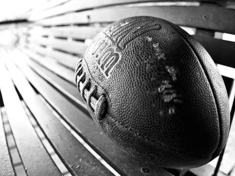 Football and porch swing