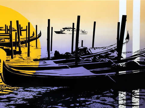 Venice gondolas