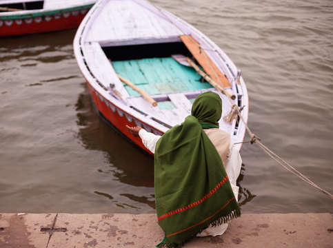 Praying on the ganga