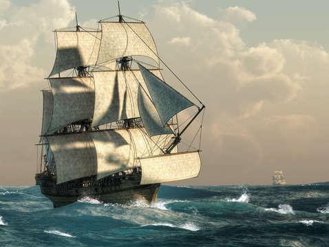 Pirates on the high seas