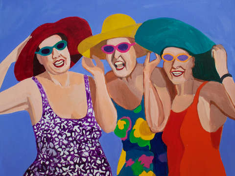 Women on the beach