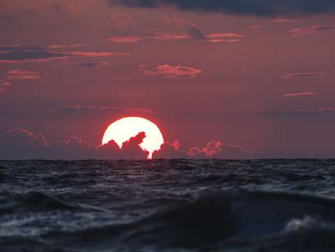 Lake michigan sunset
