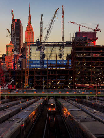 Sunset hudson yards