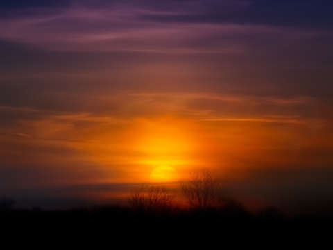 Sunset at scuppernong springs