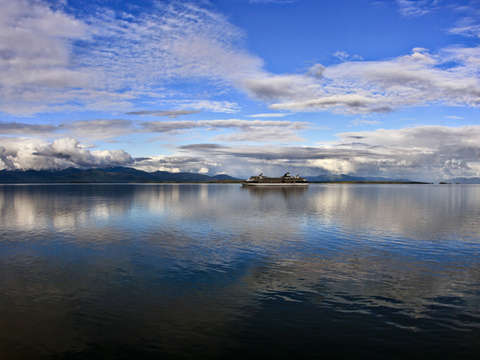 Big boat on the alaska marine highway