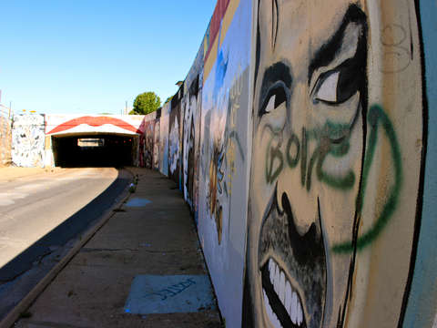 Jack nicholson graffiti in deep ellum