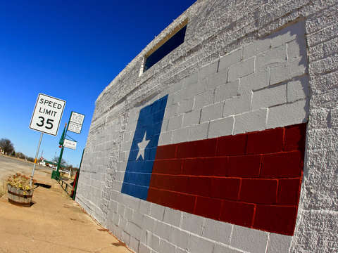 Texas flag wall mural