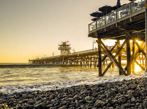 San clemente pier sunset