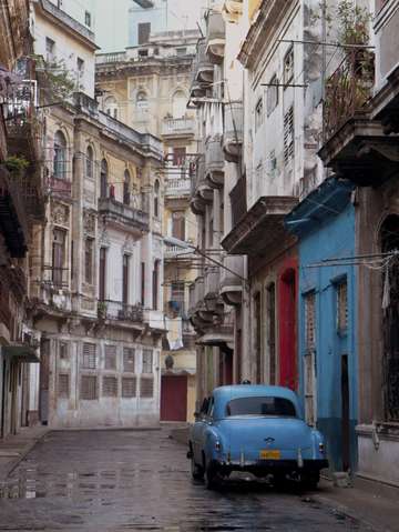 Blue car
