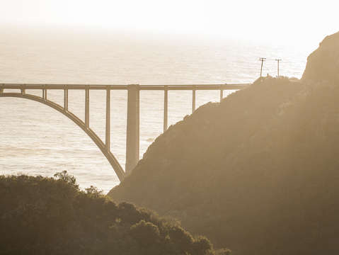 Bixby bridge at sunset