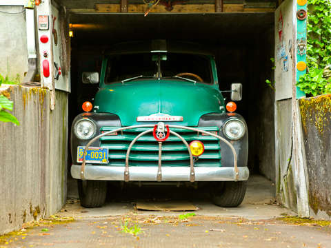 Old chevrolet in portland