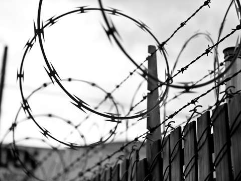 Razor wire in portland