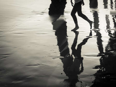 Sandy mirror