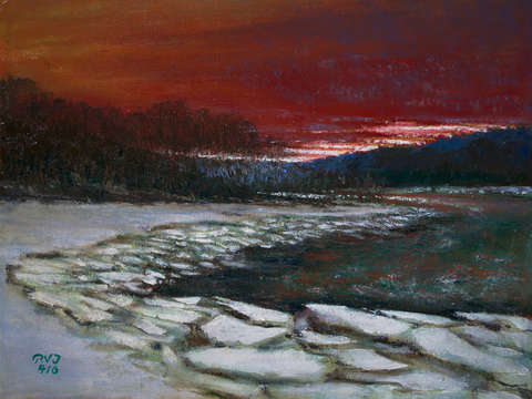 Psalm 195 ice out west river