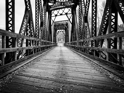 Old train bridge bath nh