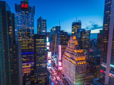 Times square twilight