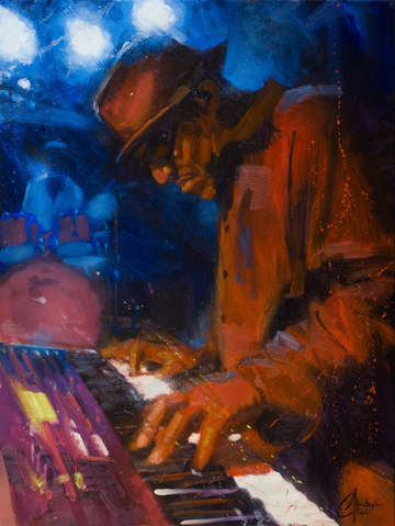 The blues man
