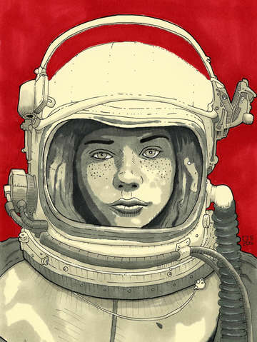 Lady cosmonaut i