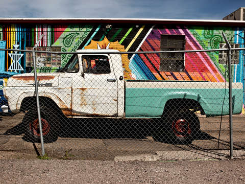 Old truck and graffiti