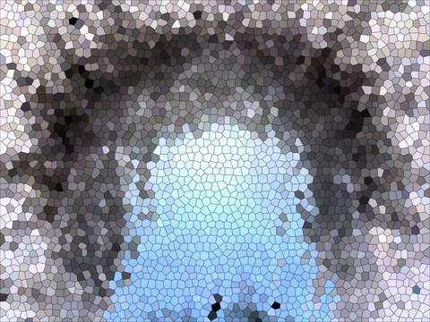 Blue explosion