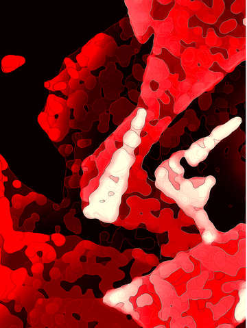Leaves 5 carmine