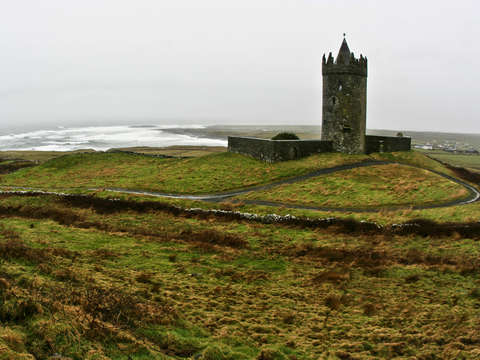 Castle on irelands west coast