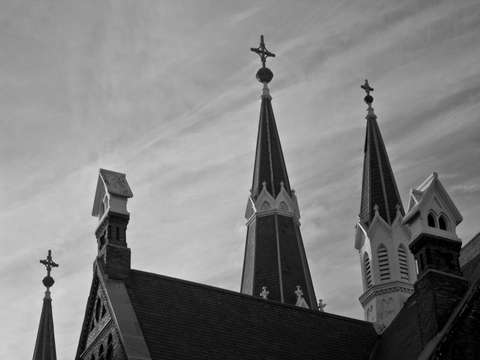 Church rooftop in milwaukee