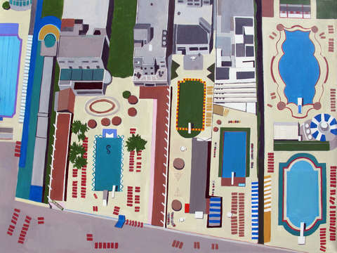 Art deco pools